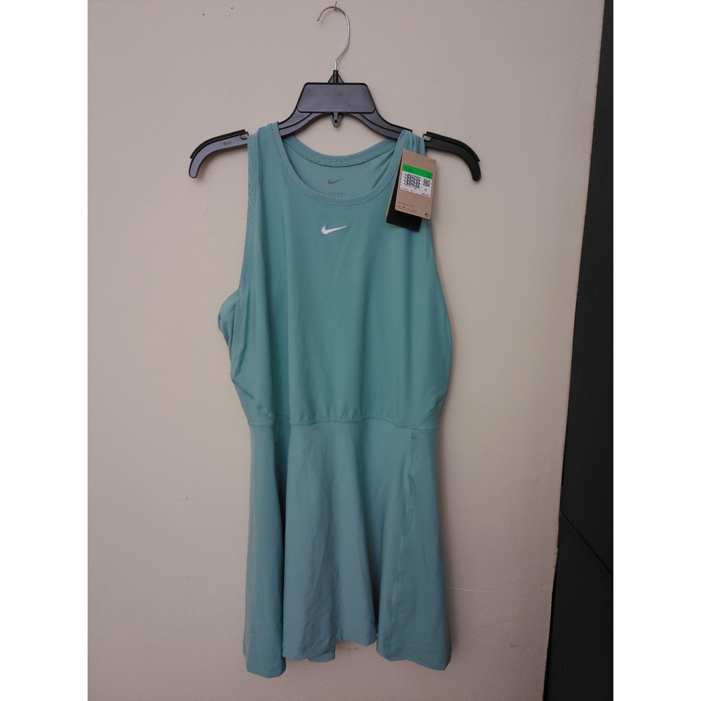 NWT Nike Tennis Dress Womens Green XL Dri-Fit Slim Fit Racerback Athletic